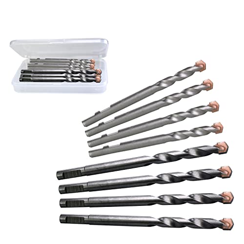 Plg2Supt Carbide Tipped Pilot Drill Bit For Hole Saw Mandrel, 8 Pcs 1/4” Shank Centre Drill Bit For Hole Saw Arbor Use In Brick, Tile, Concrete. #TOP5