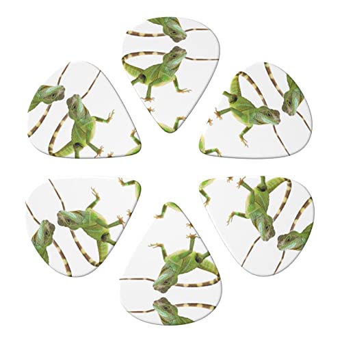 Lot de 6 médiators Lizard HD pour guitare acoustique, guitare électrique, basse, ukulélé – fins, moyens et épais - Les Beatles, Paul McCartney, John Lennon, RIngo Starr, George Harrison Lot de 6 médiators Lizard HD pour guitare acoustique, guitare électrique, basse, ukulélé - fins, moyens et épais – Image 5