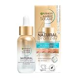 Garnier Ambre Solaire - Sérum Autobronzant Visage Hydratant - Hâle Progressif & Sur-Mesure - Eau de Coco & Acide Hyaluronique - Pour Tous Types de Peaux - Natural Bronzer - 30 ml