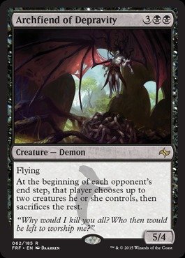 Magic The Gathering - Archfiend of Depravity (062/185) - Fate Reforged