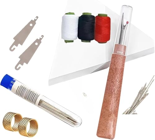 Kit de costura portátil de 34 piezas - Kit DIY con aguja e hilo para coser y bordar a mano | Ideal para principiantes y aficionados al bricolaje
