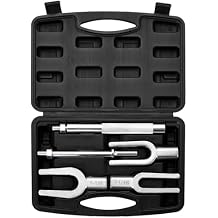 Pickle Fork Ball Joint Separator Set | 5PCS Pickle Fork Tool Set, Ball Joint Tie Rod Pitman Arm Removal Tool, Fork Type Separator Kit for Cars and Light Trucks Black