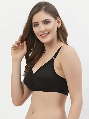 Image of Floret Women's Pure Cotton-Fabric Non Padded & Non-Wired Cut & Sew /Full Coverage Bra