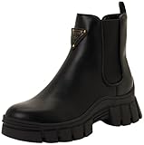 Bout rond GUESS Bottines Hestia pour femme, Noir 002, 38.5 EU