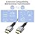 looyotul 4k Hdmi Cable 40ft Ultra High Speed HDMI 2.0 Cable 4K@60HZ 3D ARC Gold Plated Connector Ethernet Audio Video Return HDMI Cord for UHD TV Monitor Laptop Xbox PS4/PS5 Roku TV ect.(Silvery)