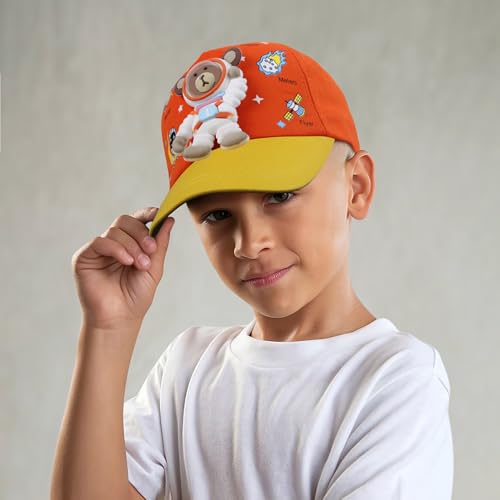 Image of VRITRAZ Kids Unisex Baseball Cap for Boys & Girls | Adjustable Strap | Comfortable Casual Cap (Age 4-12 Years)