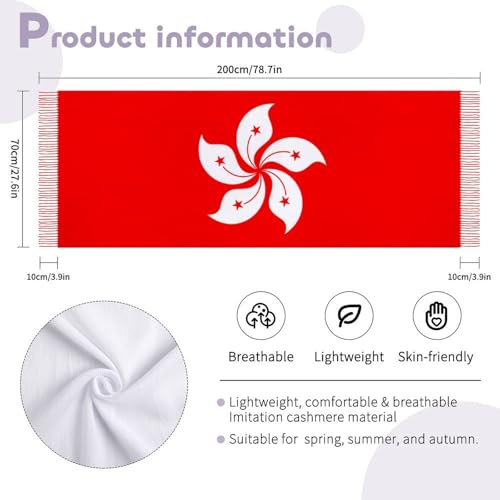 Flag of Haiti Women's Tassel Scarf Shawl Scarf Warm Fringe Scarves2