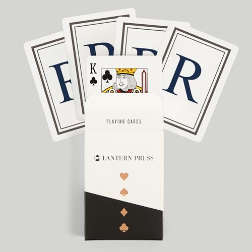Baraja de Poker Lantern Press Monogram R 52 Cartas miniatura 6