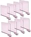 Sooyee Beautiful 4 PCS Acrylic Shelf Dividers, Perfect Perfect for Closets Kitchen Bedroom Shelving Organization to Organize Clothes Closet Shelves, Books,Towels and Hats, Purses Separators,Clear.