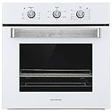 24' Single Wall Oven, thermomate 2.3Cu.f Electric Wall Oven with 5 Cooking Functions, 2000W Built-in Electric Ovens with Mechanical Knobs Control, ETL certified