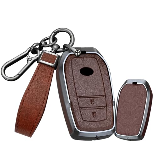 Coque de clé pour Toyota Corolla Camry GX étui cuir métal 2 boutons
