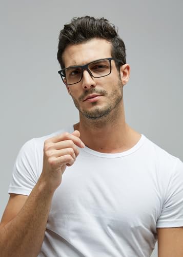 Image of GUDVUE Blue Light Blocking Glasses Men Rectangle Lightweight Gaming Glasses