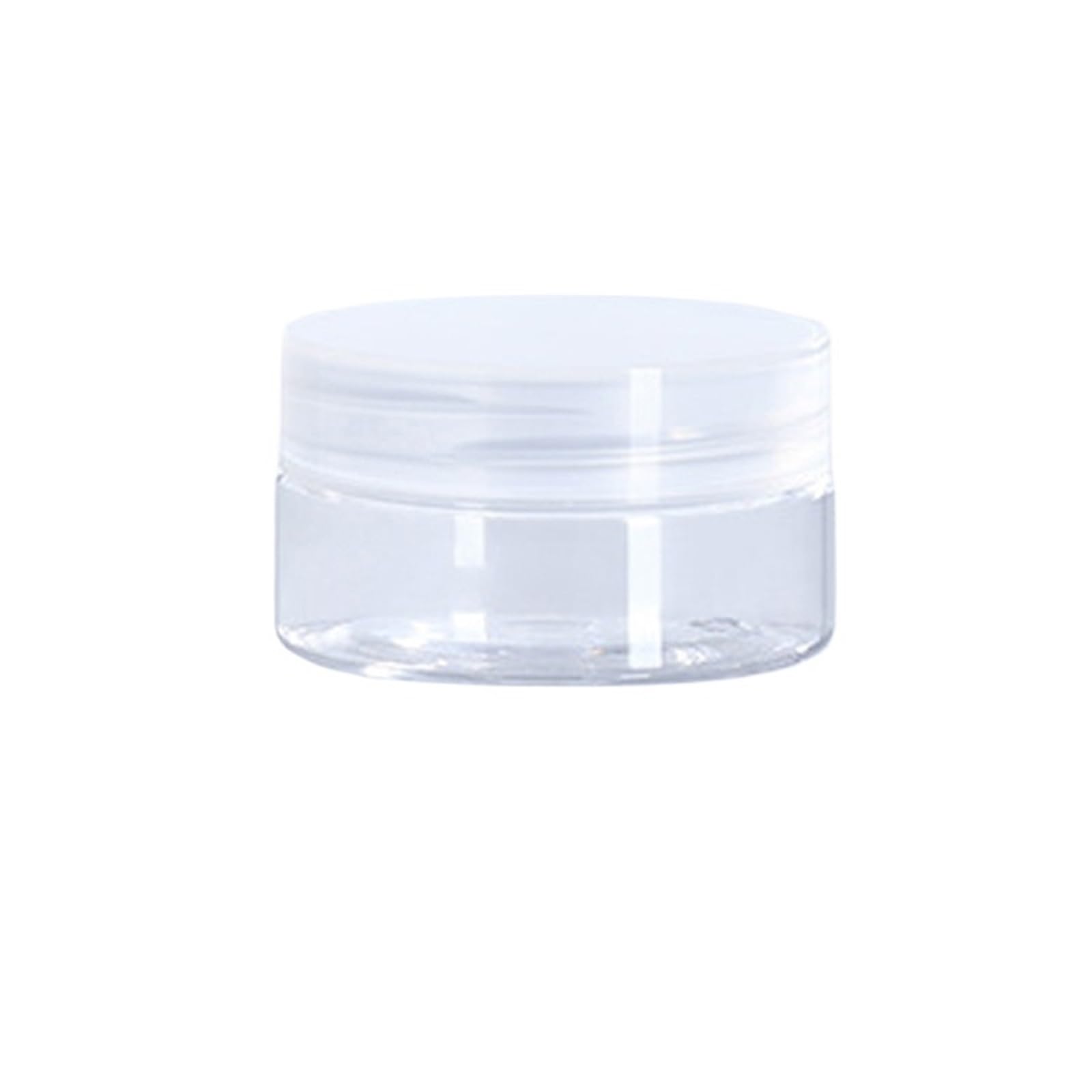 Face cream dispensing jar 5Pcs Transparent Empty Cosmetic Jar Refillable Travel Face Cream Makeup Container(20ml Transparent)