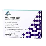 HIV 1/2 Oral Self Quick Test Kit - Pain Free and Safe Test with Saliva - HIV Test for Home - Detects HIV-1 and HIV-2 - Certified professional rapid test