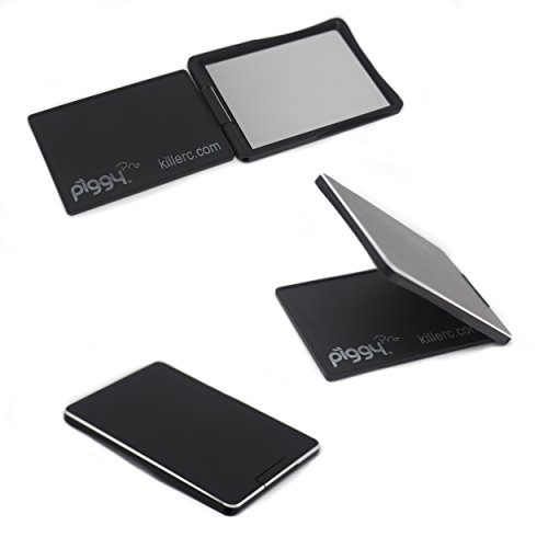 Flip Stand (Aka Piggy Pro) Adjustable Phone Stand & Grip With Compact Mirror, Compatible With Magnet Car Mount (Gold) #TOP3