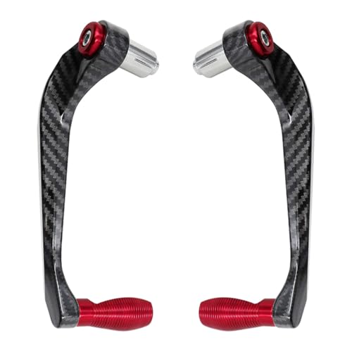 MOCNT Paraleve Moto 7/8 pollici Protezione per Manubrio Leva Freno Frizione 22mm Paramani per Moto Protezione Leva Freno per Moto Protezione Frizione Freno Moto Rosso