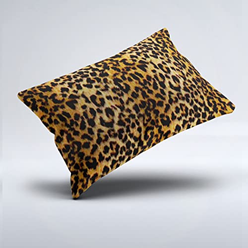 Skully Beauty Boudoir Leopard Skin Animal Print Hidden Zipper Home Decorative Rectangle Throw Pillow Cover Cushion Case 12X20 Inch Design Printed Pillowcase #TOP1