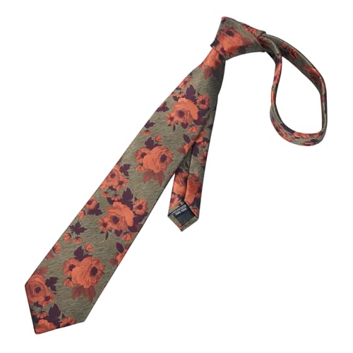 Image of Alizeal Mens 3.15'' Colorful Flower Pattern and handkerchief Necktie Set