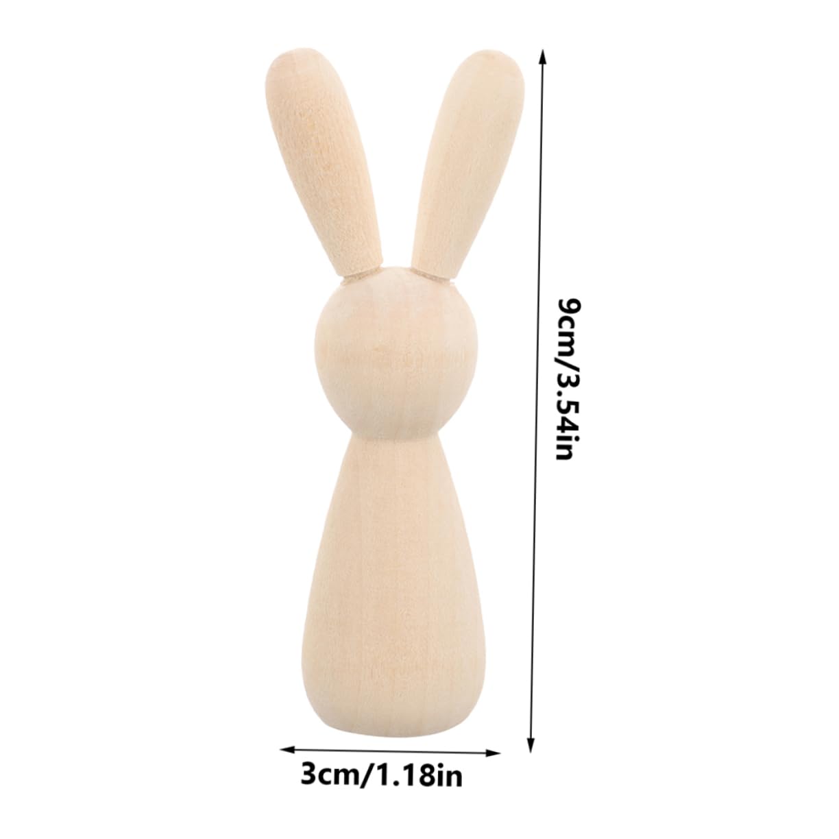 4 Juegos Títere De Conejito Manualidades De Graffiti Suministros De Bricolaje Mini Conejos Graffiti Madera Decoraciones De Mesa Figura De Conejo Diy De Madera 12 Uds * 4