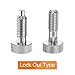 HARFINGTON 3pcs Spring Plunger M10x1.5 Thread Size Pin Dia.5mm Retractable Quick Release Pins Stainless Steel Lock Out Type Index Plunger for Industrial Equipment