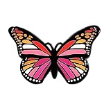 Inclusive Lesbian, Sunset Lesbian Hidden Pride Flag Monarch Butterfly, 1.5 Inch - Enamel Pin