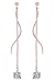 Produktbild MicLee 925 Sterling Silber Aurore Boreale Kristalle Damen Ohrhänger Ohrringe Rosegold Ohrschmuck, mit Geschenkbox Grußkarte