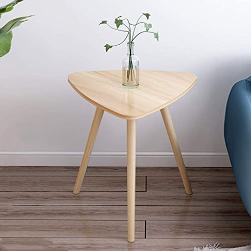 Triangle café salon compact en bois avec support magazine et bureau côté - 3
