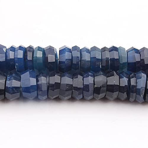 Perles Heishi en chalcédoine saphir bleu pour création de bijoux uniques LKBEADS