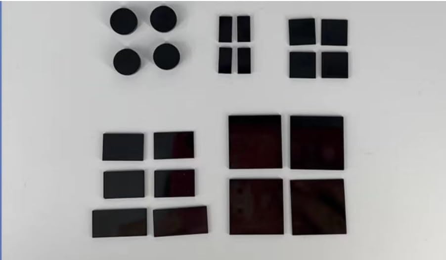 1 szt. kwadratowa elektroda węglowa szklista - 10x10 mm, regulowana grubość do badań elektrochemicznych i mikroskopii elektronowej(2mm)