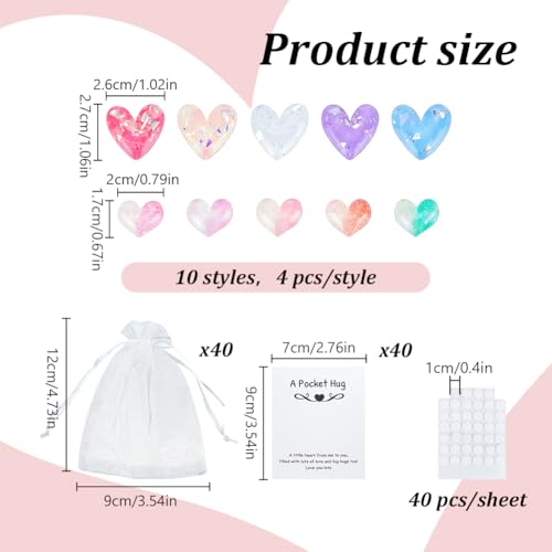 Cartes de vœux en cœur avec pochette pour ne plus manquer de mots d'anniversaire