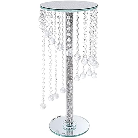 London Boutique Crystal Tall Plant Stand Cover