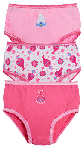 Trolls -3 x sous-vêtements en Coton pour Filles 7-8 Ans