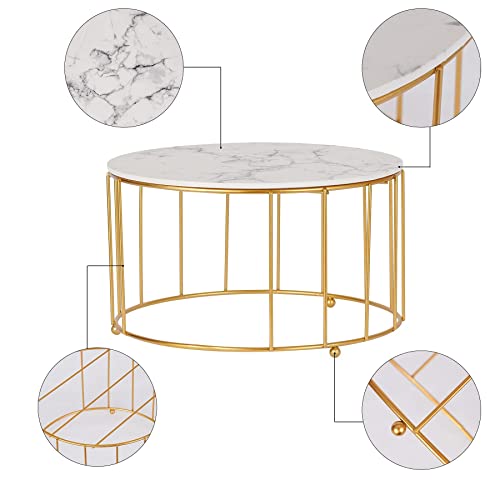 Trspcwr Gold Cake Stand, Cupcake Stand Set Of 3, Round Display Dessert Stand Imitation Marbling Decoration Finish #TOP6