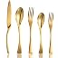 Gold 20 Pieces Flatware Set