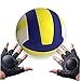 Happyyami 2 Pairs Professional Volleyball Training Gloves Setter Training Volleyball Equipment Hand Type Correction Aid Black l Size