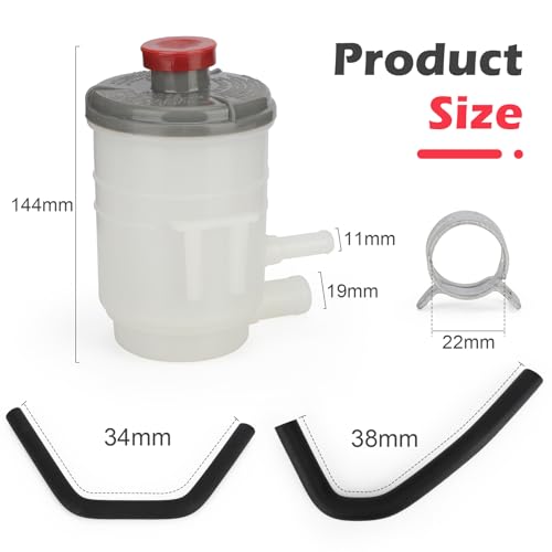 image for Fit4drive 53701-SDA-A01 Power Steering Pump Fluid Reservoir+Suction & 