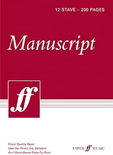 Manuscript Pad A4 12-stave