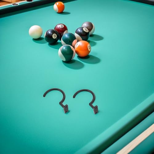 Crochets de billard Anneome en métal noir pour queue de snooker