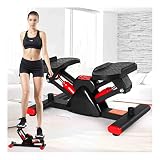 XUELF Stepper con Pedales Grandes y cómodos, Máquina de Ejercicio aeróbico Ejecutivo Interior, con Bandas de Resistencia, para el Entrenamiento en casa, hacia Abajo hacia Abajo, Twist Stepper