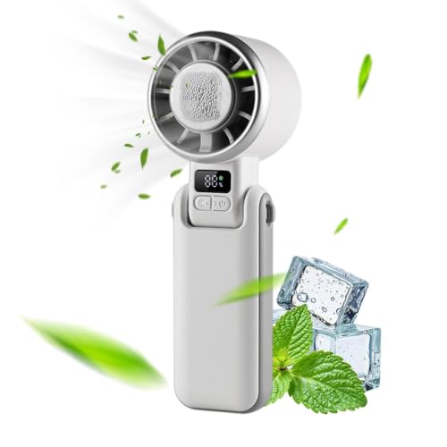 Ventilador de mano soplador portátil de 5 velocidades para el calor 7