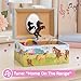 Jewelkeeper Jewelry Box for Girls Barn Design Musical Jewelry Box with Spinning Horse Doll - Pony Stuff for Girls, Horse Gift for Kids, Equestrian Keepsake for Ages 2 Up - Home on the Range Tune