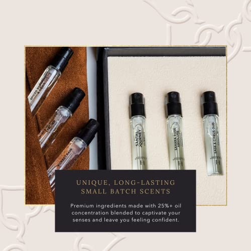 H Habibi Men Scent (Men's Discovery Sample Set) - Luxury Men's Fragrances With Notes Of Citrus, Leather, Spice & Oud - Fresh & Clean Perfume Samples For Any Occasion #TOP3