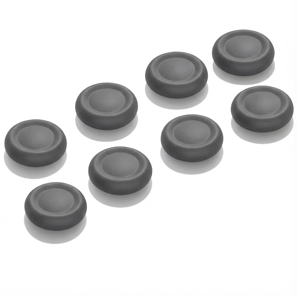 Ferkurn Replacement Thumb Grips Cap Compatible with PS5/4 Controller Edge Accessories, Anti-Slip Anti-Stickiness Anti-Scratch Joystick Caps Controller Thumbstick Grips Replacement Button, Repair Part