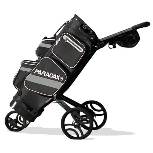 PARADAX A1-1 All-in-One Golf Bag - Cart in The Bag. (Black)