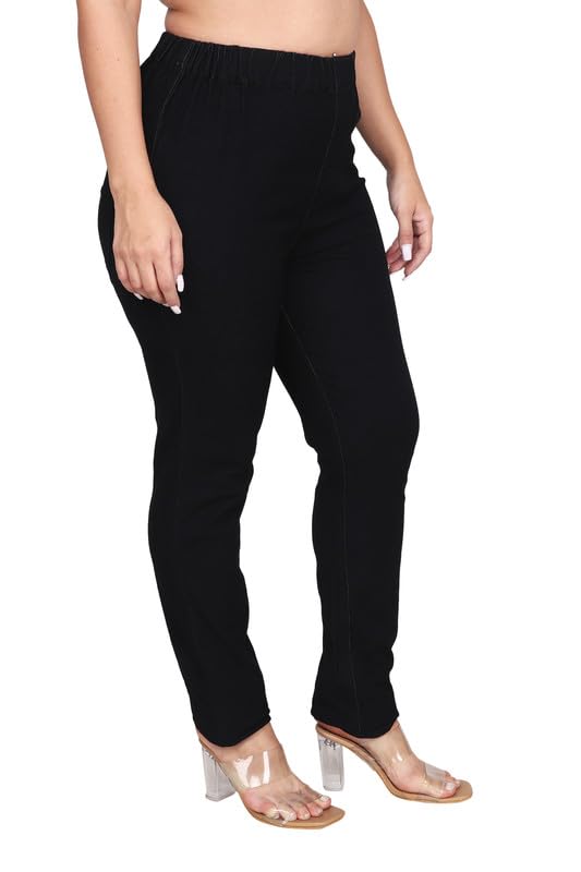 Image of Danbro Jeggings for Women | Slim Fit | Plus Size | high Waist | Stretchable Denim