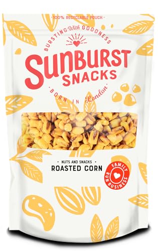 Sunburst Snacks Corn Roasted & Salted, Toasted Crunchy Corn Nut, Vegan & Gluten Free, Resealable and Recyclable Pouch, 1kg