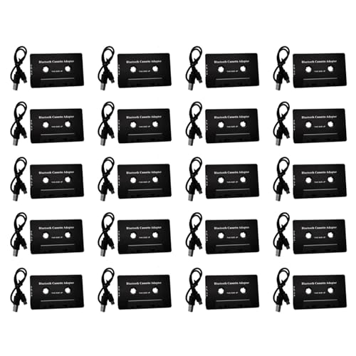 Hndhbfgrt 20X Universal Cassette Bluetooth 5.0 Audio Car Tape Aux Adaptador EstéReo con MicróFono para TeléFono MP3 AUX Cable Reproductor de CD