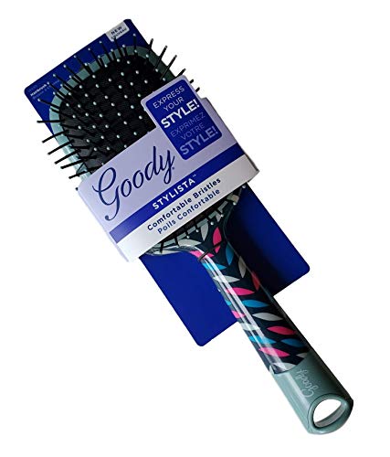 Goody Large Comfortable Bristles Styler Paddle Brush (1 PACK!!) (Pink/Blue)