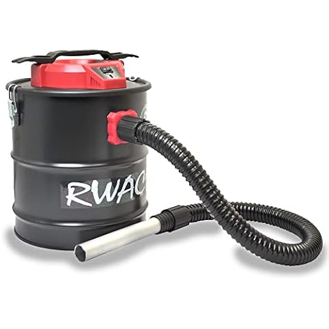RocwooD Ash Vacuum Cleaner 15L 800W Collector Fireplace BBQ Stoves Home Workshop Grills Fire Pits Log Burners Chimineas HEPA Filter Bagless Dust Debris Cover