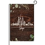 Deutschland Köln Gartenflaggen, zeitgenössische Stadtlandschaft, Hofflaggen für draußen, wetterbeständig, Jute, Hof, Außendekoration, benutzerdefinierte USA-Straßenmalerei, Staatsgebäude, Banner, 30,5